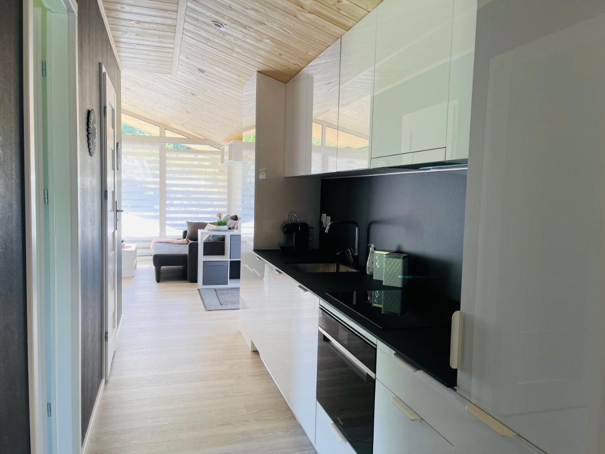 Voralpen Lodge - Ferienhaus Mit Gym, Sauna & Hot Tub Traisen エクステリア 写真