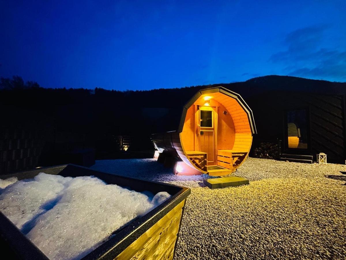 Voralpen Lodge - Ferienhaus Mit Gym, Sauna & Hot Tub Traisen エクステリア 写真