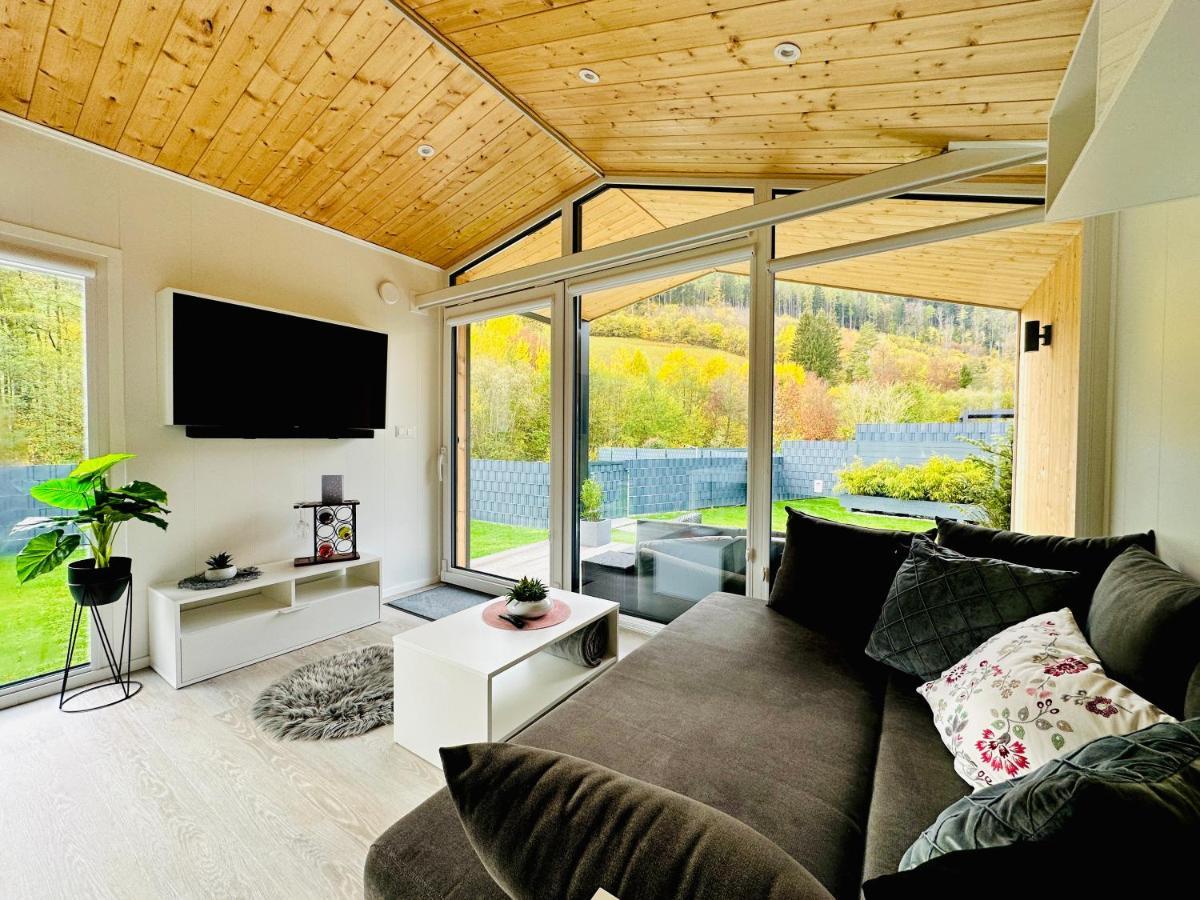 Voralpen Lodge - Ferienhaus Mit Gym, Sauna & Hot Tub Traisen エクステリア 写真